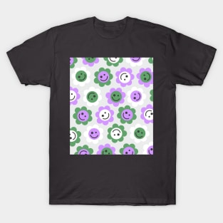 Genderqueer Flower Faces T-Shirt